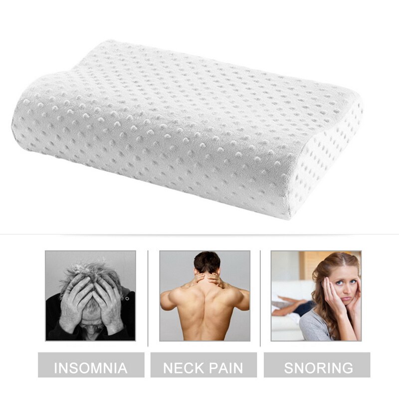 Soft Memory Foam Pillow Orthopedic Pillow Fiber Slow Rebound Soft Cervical Health Care Massager