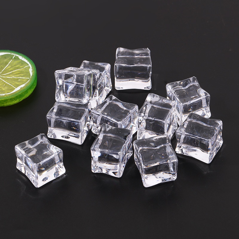Slime Charms Supplies Speelgoed Toevoeging Pretend Acryl Crystal Ice Cube Accessoires Diy Decor Filler Voor Pluizige Clear Crystal Slime