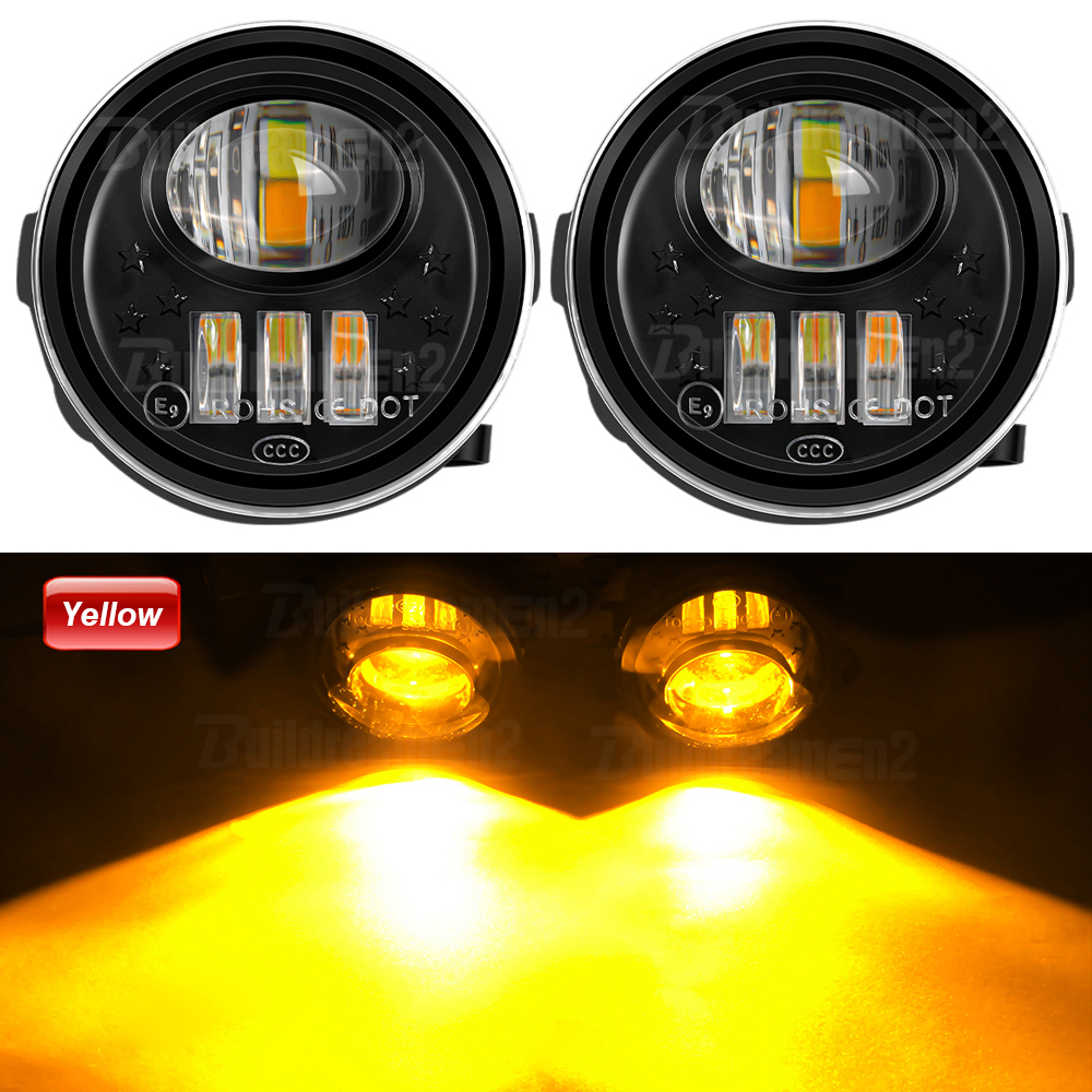 Ensemble de feux antibrouillard avant LED pour voiture, Nissan Qashqai 2, II, J11, , , , , H11, 2 pièces: Bleu profond