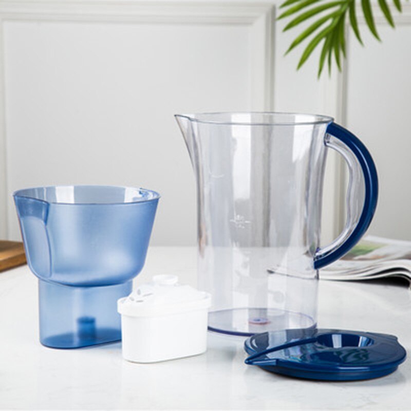 2.5L Water Filter Kettle Activated Carbon Alkaline Filtration Net Food Grade Material Office Water Purifier Cold Storage Bottle