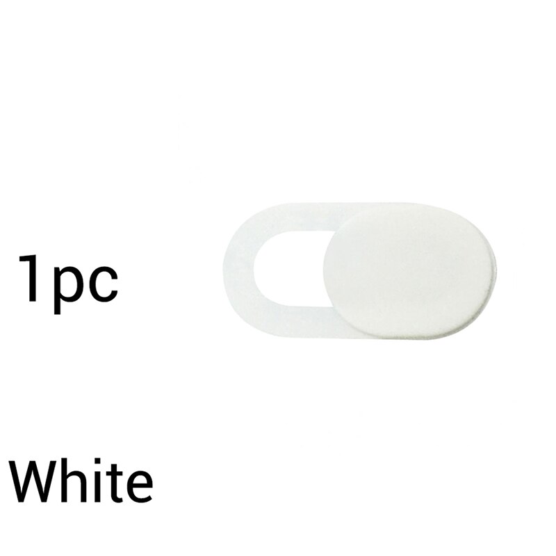 1Pc Webcam Cover Plastic Universele Camera Cover Voor Web Laptop Voor Iphone Pc Laptops Sticker: white 1pc