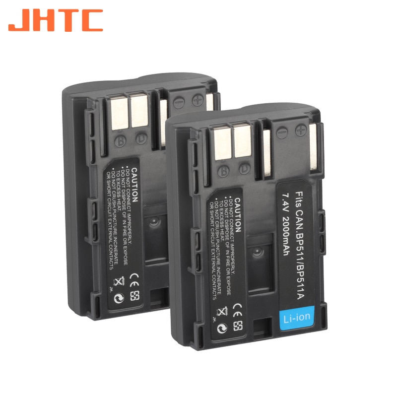 BP-511 BP-511A BP511A BP 511A Camera Battery For Canon EOS 40D 300D 5D 20D 30D 50D 10D D60 G6 BP511 FV40 FV30 FV100 200 2000mah