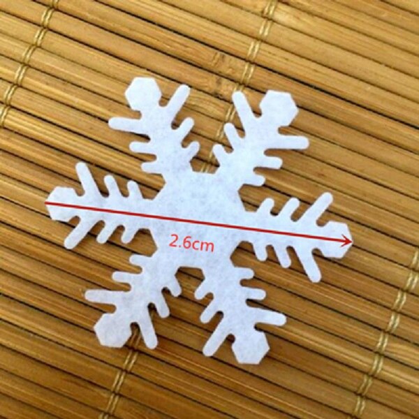 Kunstmatige Sneeuw Bloemen confetti Scatter voor DIY Party Winter Jaar Kerst Kids Slaapkamer Muurstickers Baby Decoratie wh: 2.6cm