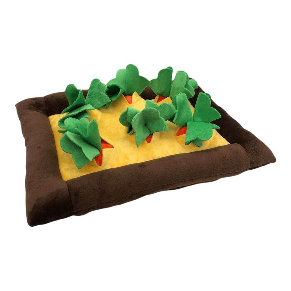 Pet Dog Chew Toy Snuiven Mat Wortel Pop Trek Radijs Groente Veld Knuffel Ouder Kind Interactie Vroege Onderwijs speelgoed: A