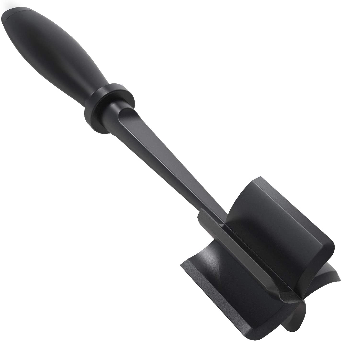 2 Stuks Vleeshakker Voor Rundergehakt - Nylon Vleesstamper, Hittebestendige Runderkalkoenstamper Aardappelstamper Voor Thuiskeuken, Zwart