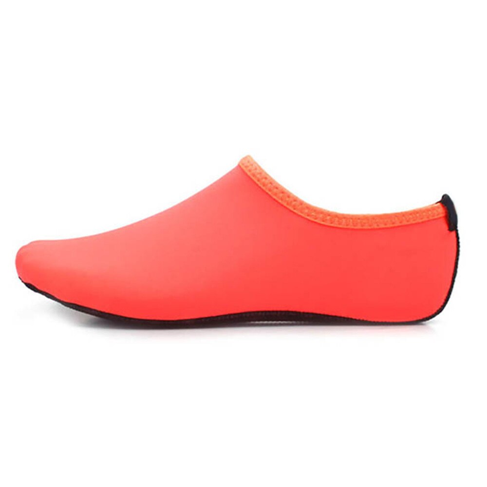 Men Women Summer Beach Water Shoes Swimming Shoes Shoes Sneaker Socks Slippers: Orange / XXXS