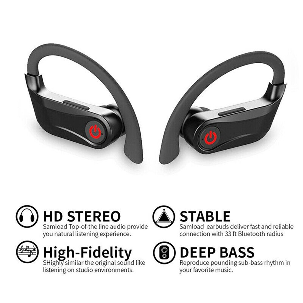 Power Hbq Pro Tws Draadloze Koptelefoon Bluetooth 5.0 Earburds Stereo Sport Hoofdtelefoon 950Mah Case Waterdicht Oorhaak Headsets Q32