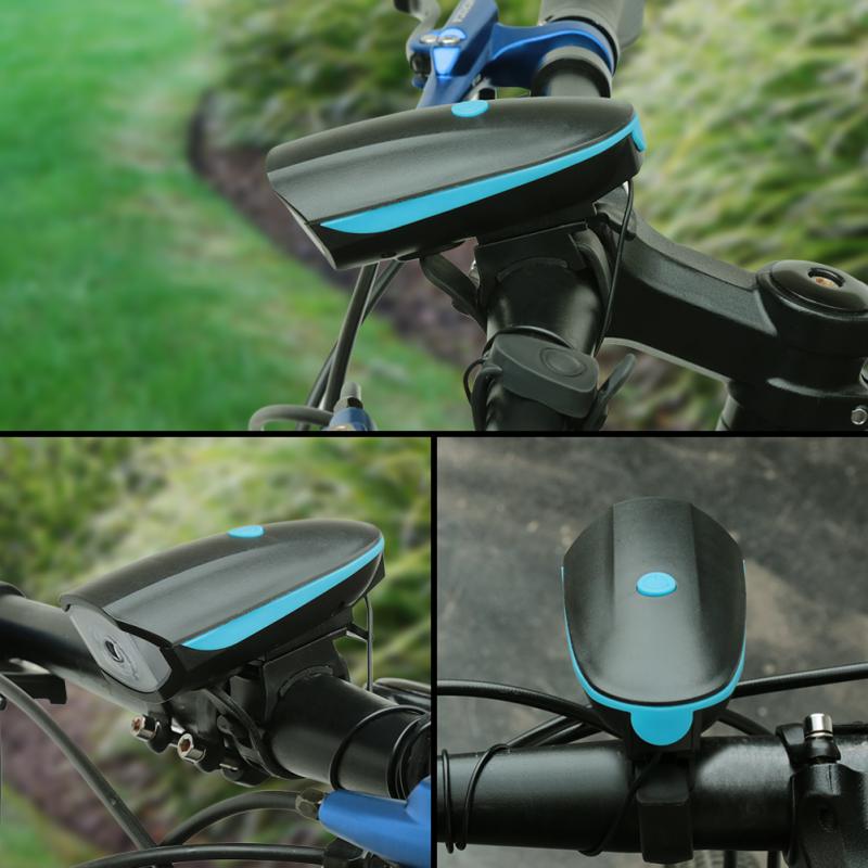 Bicycle Light Front Rechargeable 120db Bike Horn Light MTB Headlight Bicycle Lantern Cycling LED Flashlight Bike Accessories
