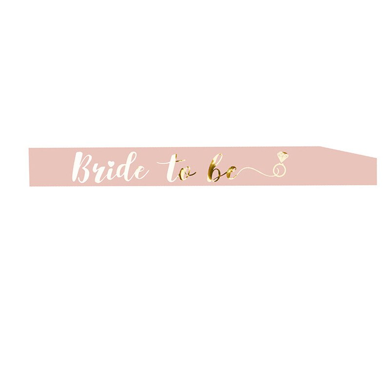 Rose Gold Bride To Be Black Team Bride Sash Bridesmaid Girls Sashes Wedding Bridal Shower Bachelorette Hen Party Decoration: 1 piece bride to be