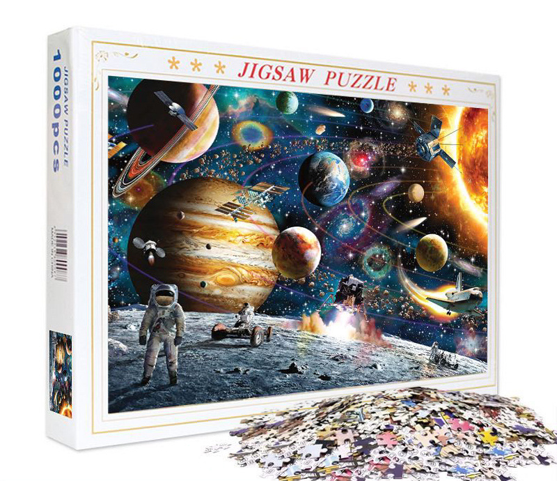 1000 Piece Jigsaw Puzzles for Adults, 1000 Piece Family Activity Jigsaw Puzzle Decompression Puzzle Toys(70.1 X 50 Cm): B