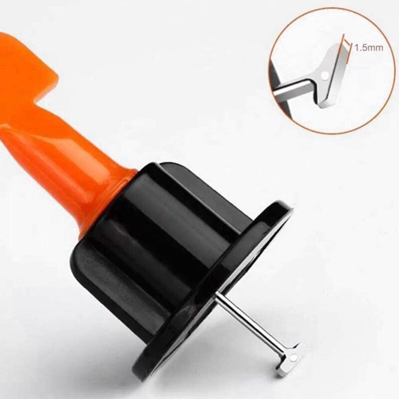 200Pcs Tegel Leveling Systeem Voor Tegels Leggen Herbruikbare Stalen Naalden Vloeren Vervangbare Pin Betegelen Bouw Gereedschap