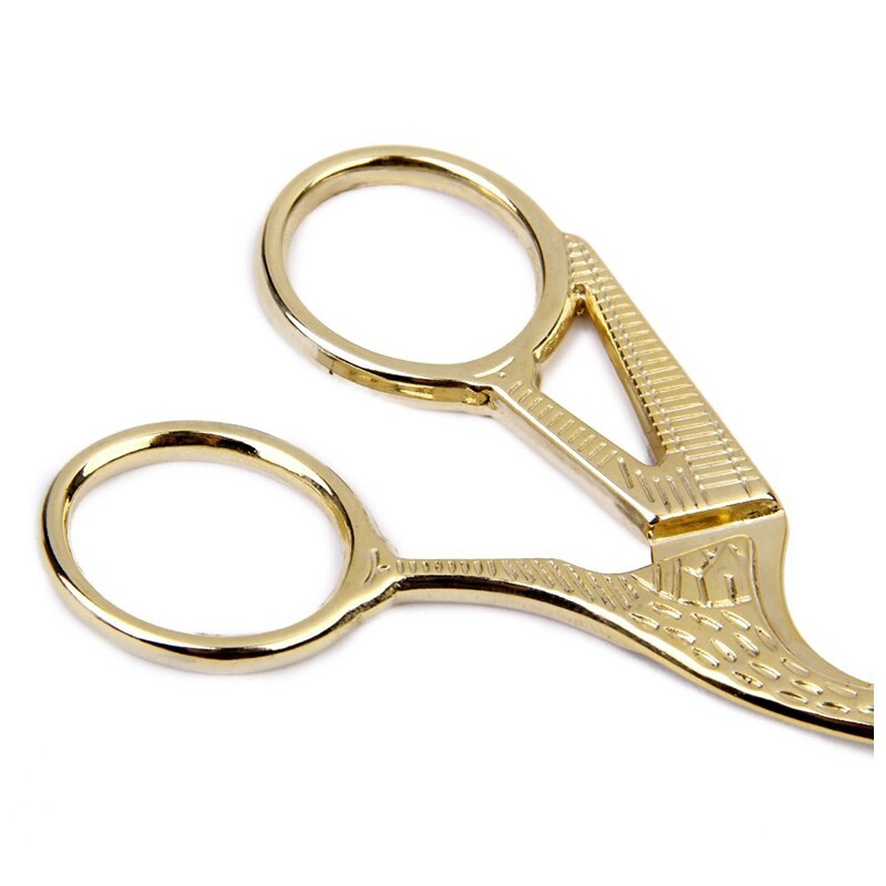 retro żuraw nożyczki robić szycia 11.5 cm złoty