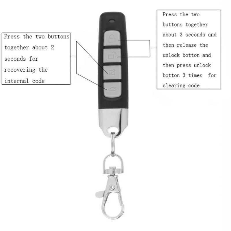Onebien-clé de porte de Garage | directe à distance 433MHZ ouvre-porte de Garage, télécommande, duplicateur, Code Clone, clé de voiture