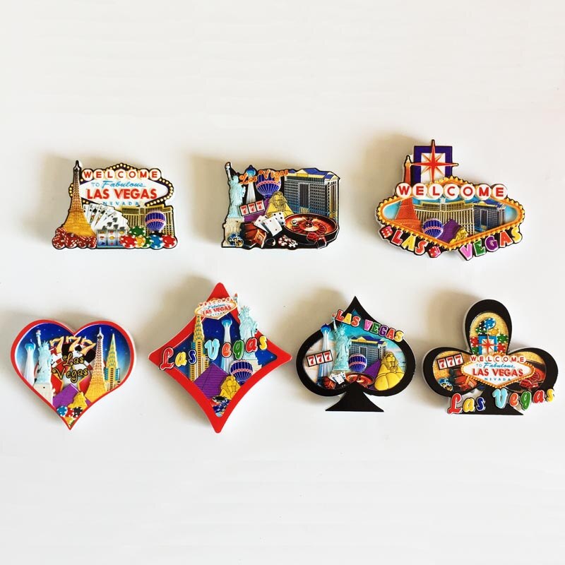 Alaska Fridge Magnets Souvenir Las Vegas Hawaii Chicago USA Tourist Refrigerator Stickers Kitchen Decor Resin Crafts Ideas