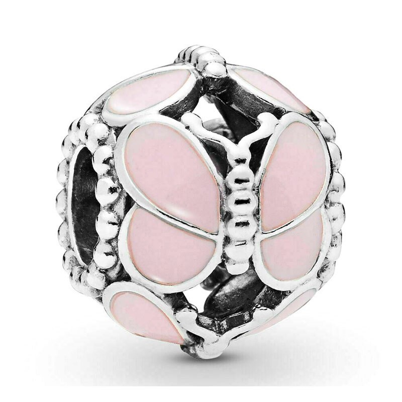 FAI DA TE di Fascino Panda Happily Ever After Castello Ape Miniera Decorativa Della Farfalla 925 Sterling Silver Beads Fit Originale Dei Monili Del Braccialetto: 4