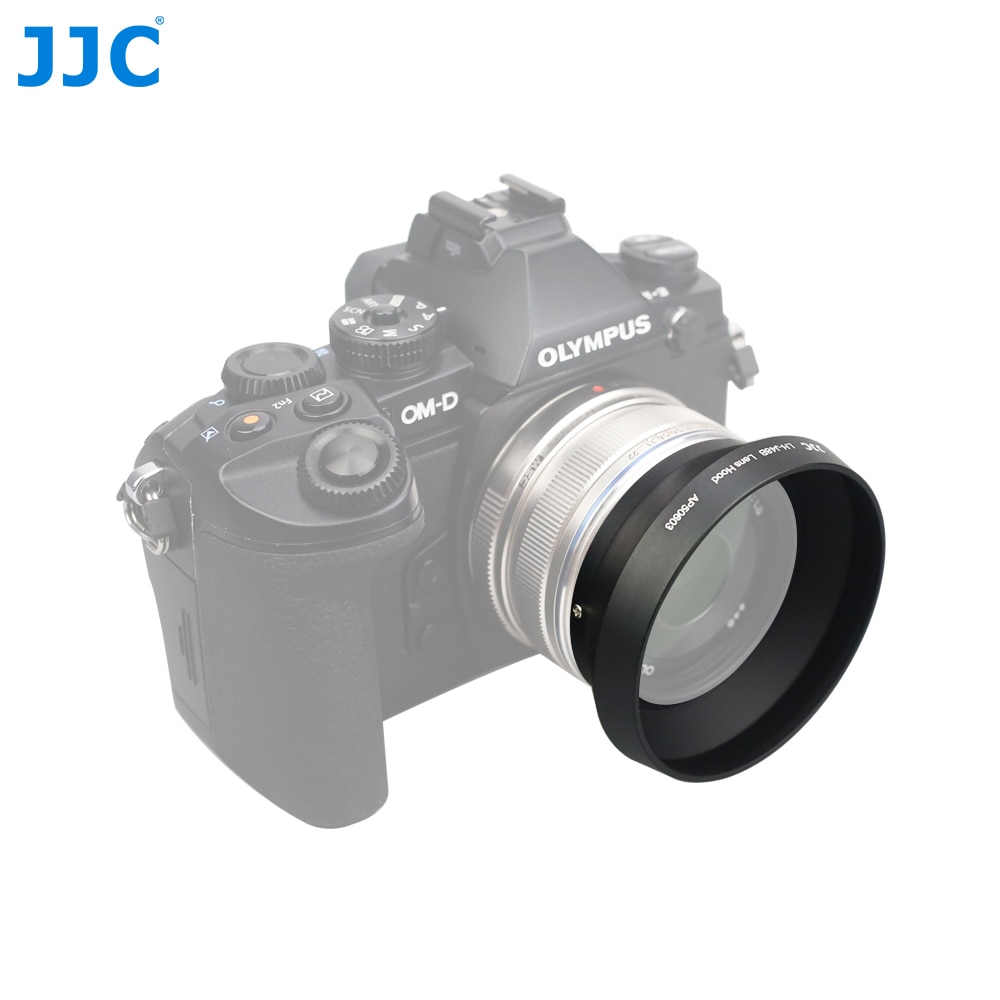 Jjc LH-48B Metalen Zonnekap Compatibel Met Olympus M. Zuiko Digital 17Mm F1.8 Lens Voor OM-D EM10 EM5 EM1 EM1X Pen EP7 EPL10 EPL9