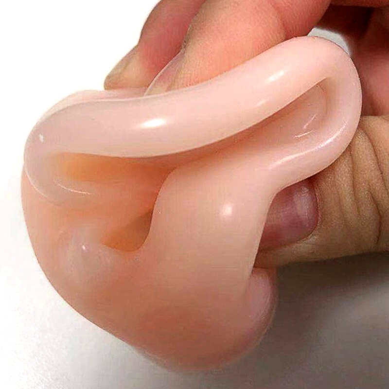 1Pair Silicone Ear Model Flexible Ears Simulated Ear Figure Left/Right Ears for Piercing Practice Jewelry Window Display