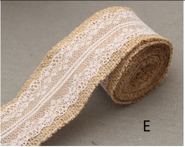 2M x 5CM Hessian Table Runners Hessian Roll Fabric Burlap Jute Rustic Wedding: E