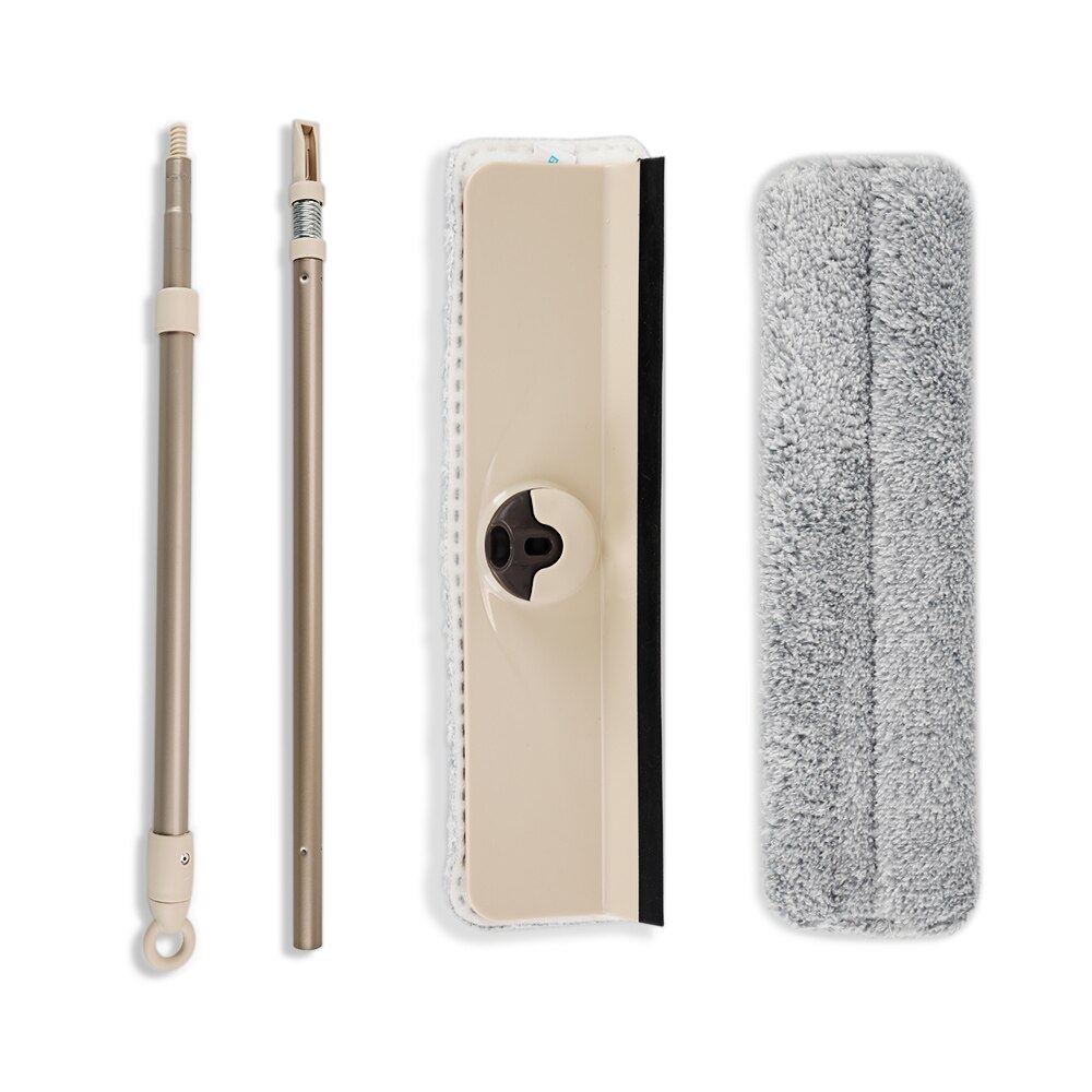 BOOMJOY 360 Degree Swivel Microfiber Window Clean Brush with Telescopic Handle for Cleaning Ceramic Tile Glass Casement