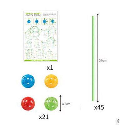 Kit di tende per Tunnel del castello di costruzione di forie per bambini DIY3D ragazzo e ragazza giocattolo auto-costruito regali per tende da costruzione di case da gioco: setB