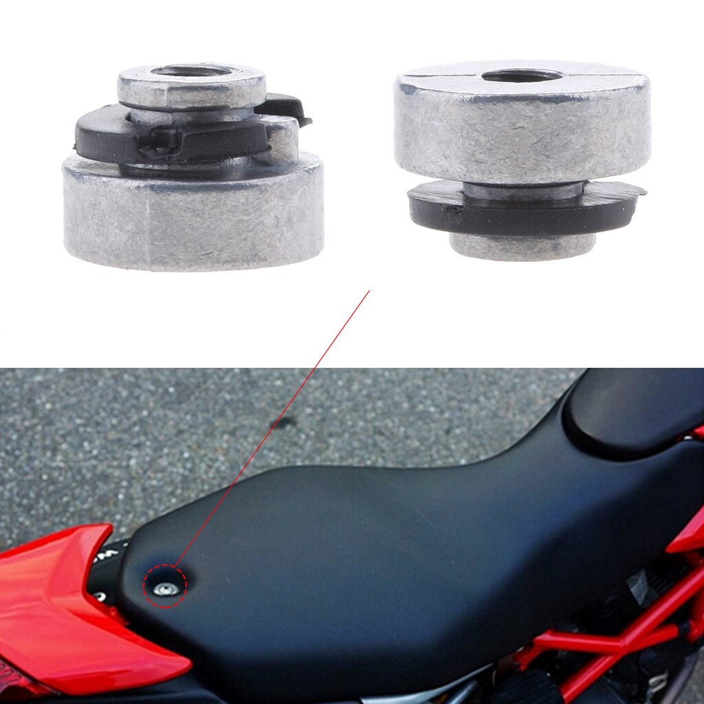 Motorcycle Rear Fender Seat Nut Kit for Harley Sportster Street Bob Softail 1996 Mount Nut Bolt Easy Grip Quick Release