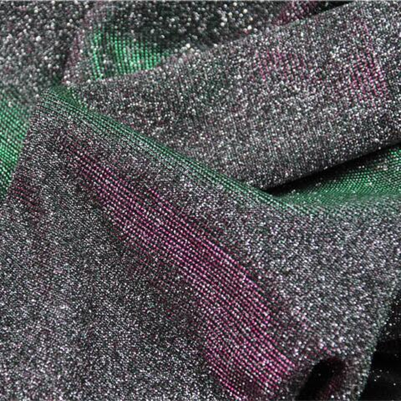 1/3/5/10m Tela de vestido de novia iridiscente con purpurina, tela holográfica brillante, tela brillante, tela de Cosplay para ropa de baile