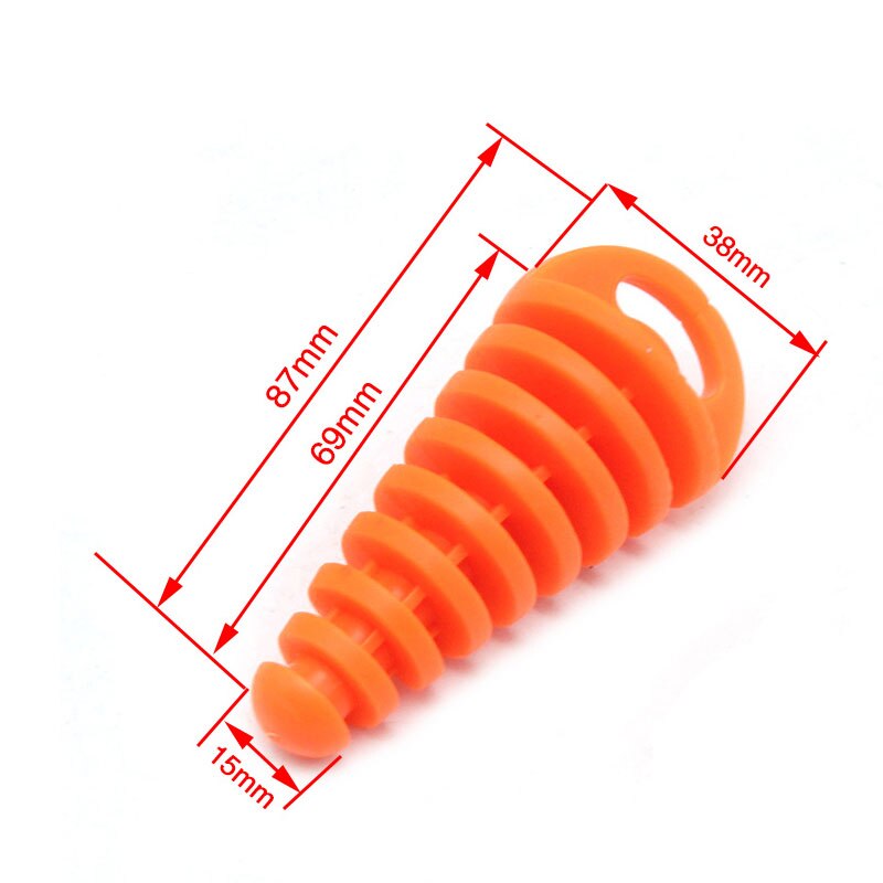 Moottoripyörän pakoputki motocross pvc 15-38mm pakoputken ilmanpoistotulppa pakoputken äänenvaimennin äänenvaimentimen pesutulpan putken suoja