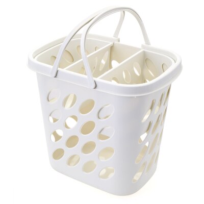 Ekstra stor hæmmer plast vasketøjskurv vasketøj spand snavset tøj pincet rotting husholdning badeværelse beskidt tøj opbevaring: Grå dobbelt kurv