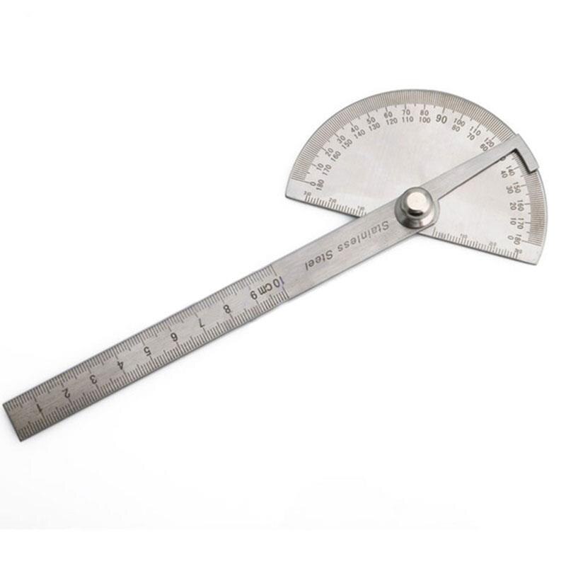 180 Degree Rotation Protractor Angle Finder Arm Measuring Ruler 10cm Tool