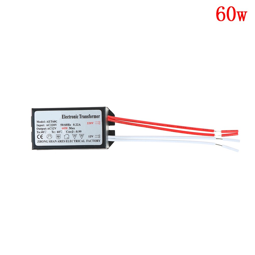 1PC AC 12V Electronic Transformer Halogen Light 20W/40W/60W/80W/105W/120W/50W: 60w