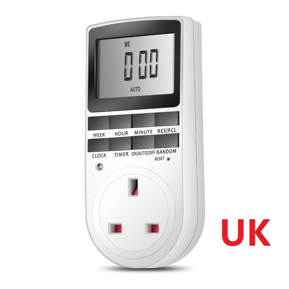 Elektronische Digitale Timer Watt Meter Wattmeter Strom Kwh Energie Monitor Meter Sauerei 230V 50Hz 7DayOutlet Energie Analyzer: UK