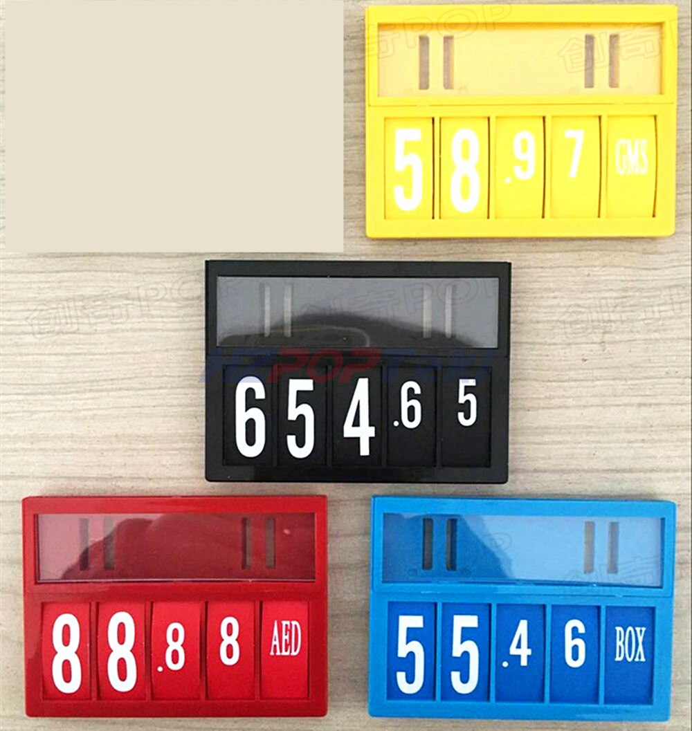 POP Price Sign Display Posted Label Card Plastic Holder Frame by Argute Pin Replaceable in Supermarket 10sets
