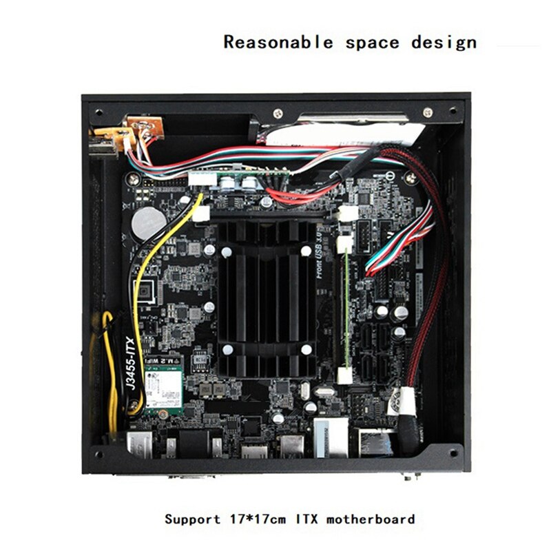 -HTPC Computer Case Horizontale Itx Mini Kleine Case Industriële Controle Case