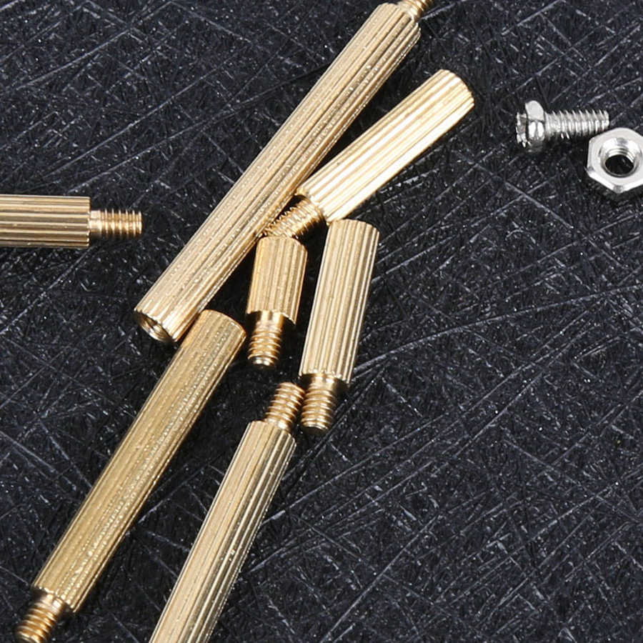 kit stainless steel insert for hardware repair tools 270pcs M2 Stainless Steel Hex Screw Nut Brass Standoff