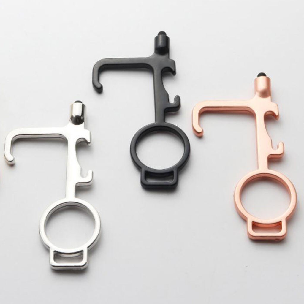 3PC No-Touch Door Opener Elevator Button Contactless Safety Door Opener Door Handle Key Grip Safety Protection Isolation