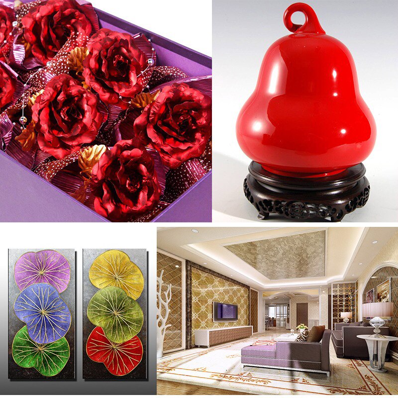 100 stk /10 farver sæt imiteret bladguld ark foliefarvet indpakningspapir til gør-det-selv kunst forsyninger håndværk forgyldt negle dekoration