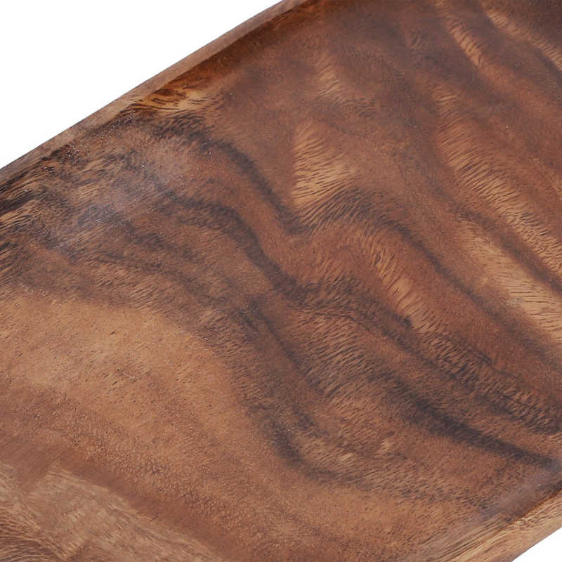 Storage Tray Wood Fast Food Plate Irregular Snack Fruit Organizer Table Accessories Decoration Easy To Clean