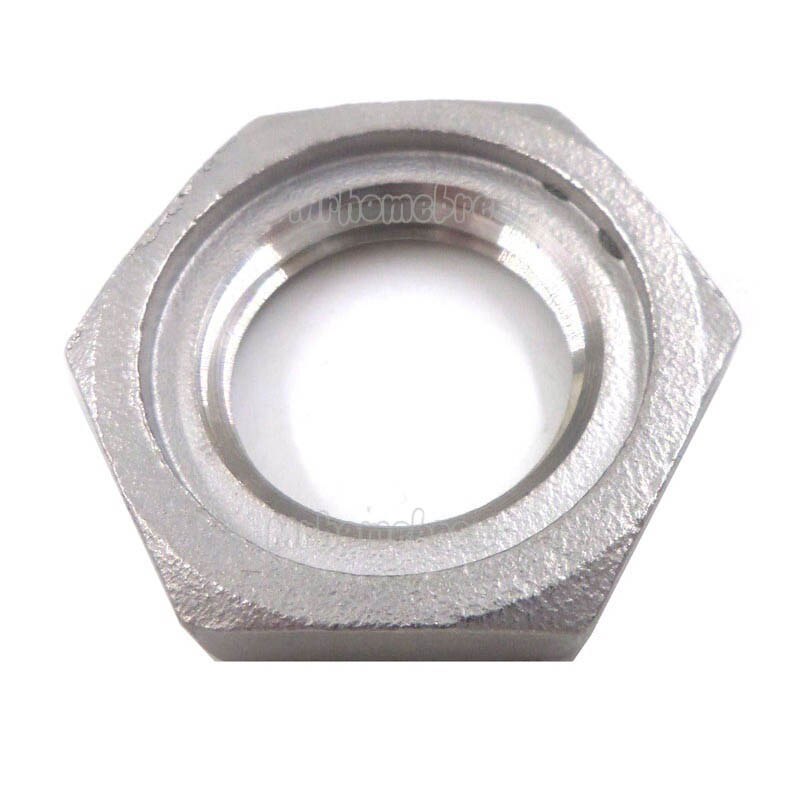 5pcs/lot Homebrew Hardware 1/2" Female Stainless Lock Nut,304 stainless steel Female Lock Nut 1/2" BSP