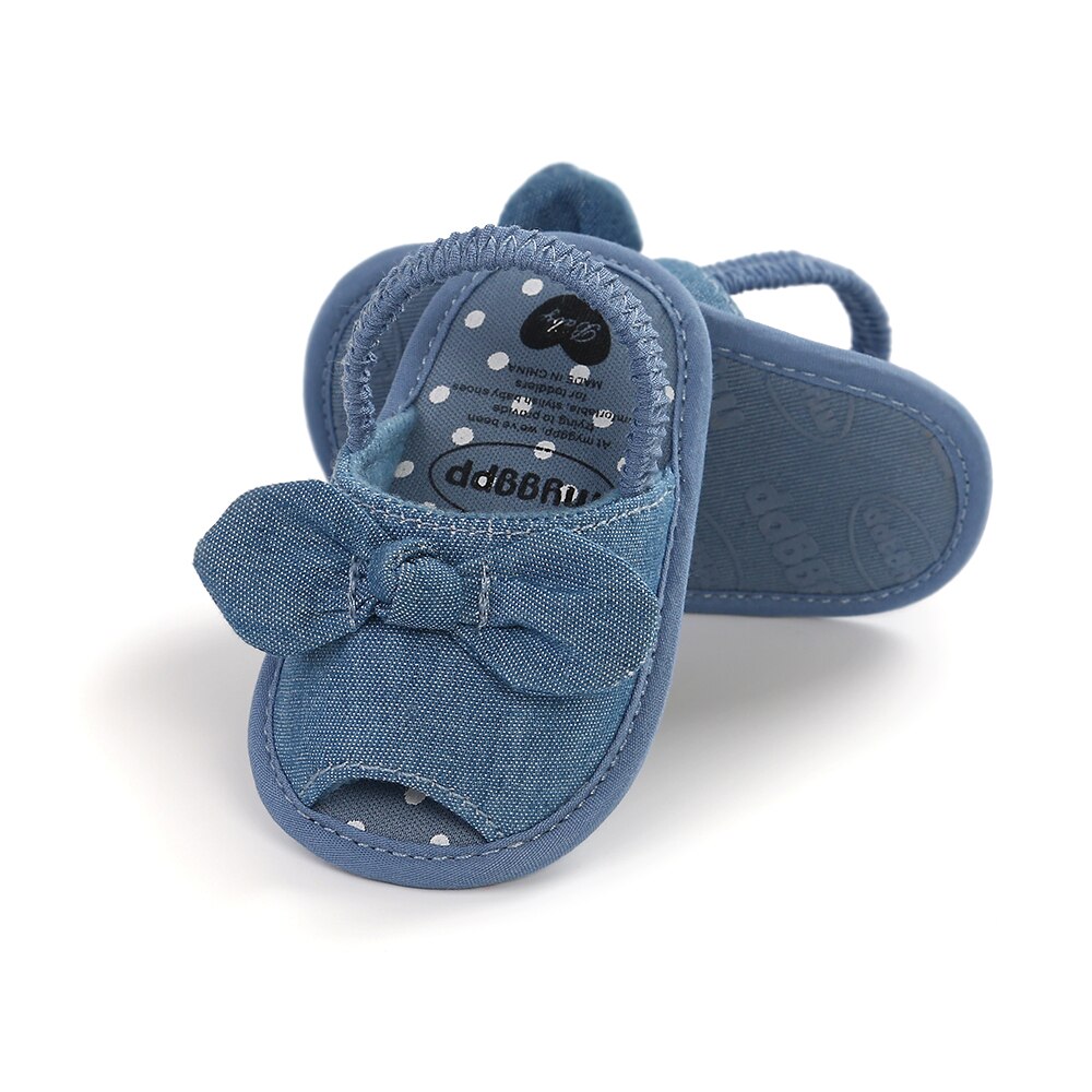 Babymeisjesschoenen zomer ademend antislip strikschoenen zachte zolen peuter gouden sandalen kind baby prinses 0-18m