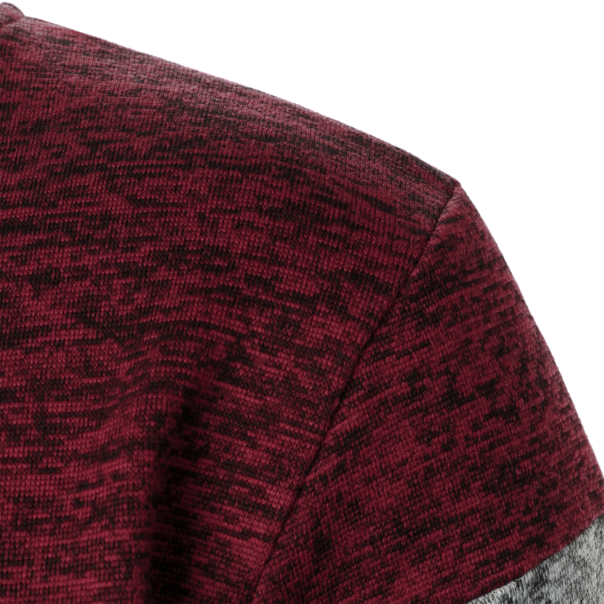 Haut en tricot à col montant pour hommes, rayé, fermeture éclair à carreaux, avec couleurs assorties à la , automne/hiver