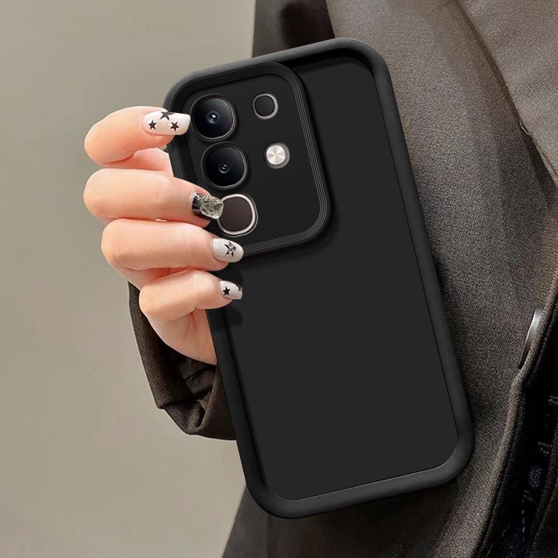 Voor itel S25 Ultra Case itel S25 Ultra Telefoon Case itel S25 Ultra valpreventie Luxe Snoep Matte Soft Cover: zwart