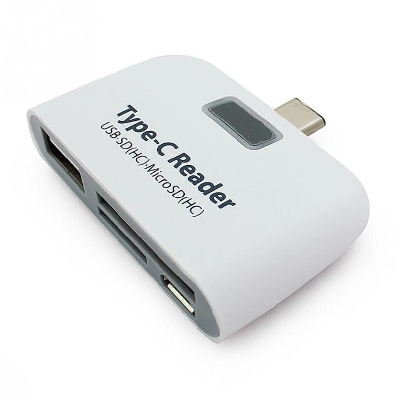 Type-C USB Type C HUB OTG Sim CF SD TF Card Reader... – Grandado