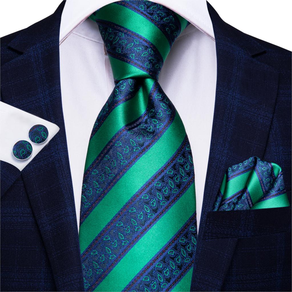Hi-Tie-corbata de seda 100% para hombre, corbatas formales de lujo para boda, color azul, 8,5 cm: SN-3131