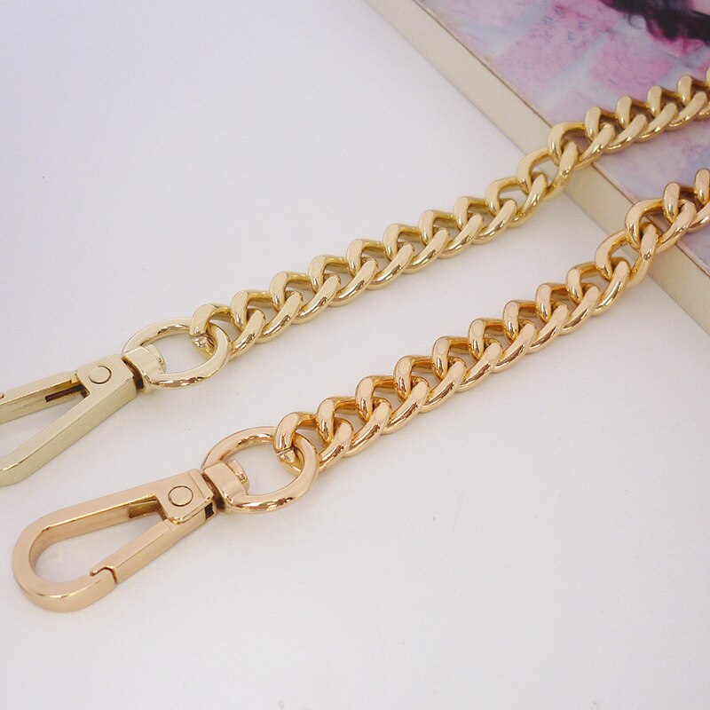Long 120cm Metal Purse Chain Strap Handle Handle Replacement For Handbag Shoulder Bag GOLD Color