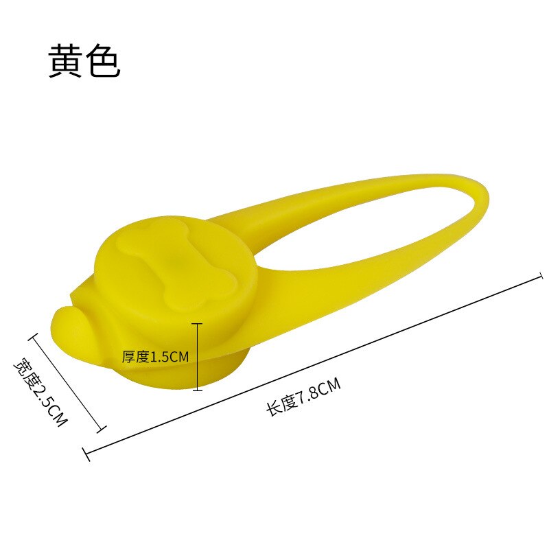 Collier LED pour chien, pendentif de sécurité, lumière clignotante, lumière clignotante dans la nuit, étiquettes lumineuses fluorescentes, fourniture pour animaux de compagnie: YELLOW