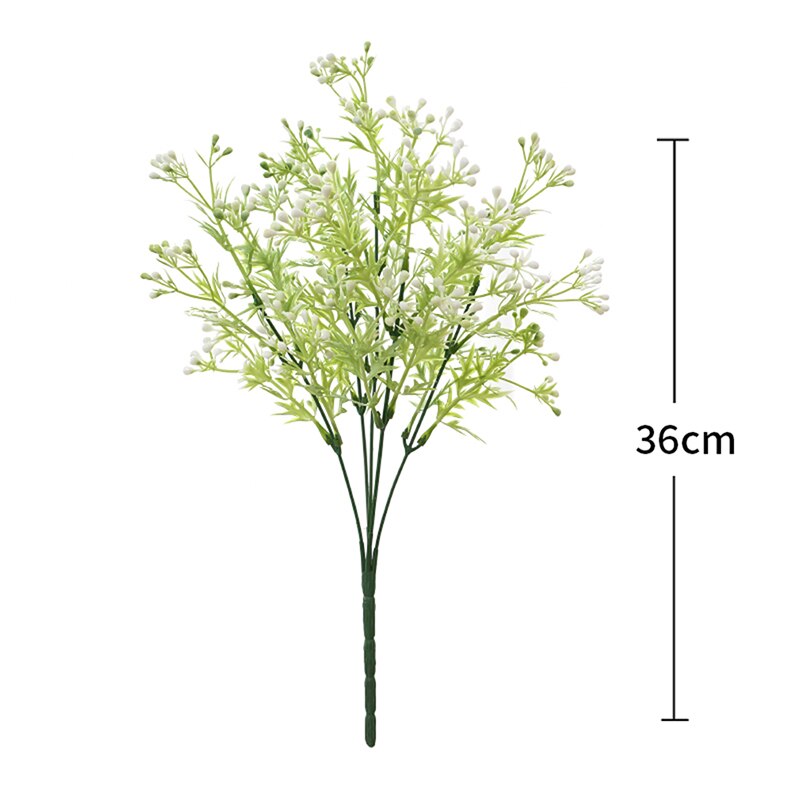 Grøn kunstig plante lille sne frugt plast kunstig plante bryllup hjem dekoration bord dekoration