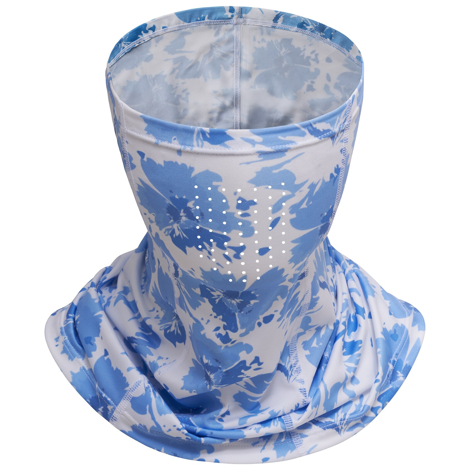 Bassdash Fishing Face Covering Sun Protection Cycling Neck Gaiter With Holes UPF50+: Watercolor Flowers