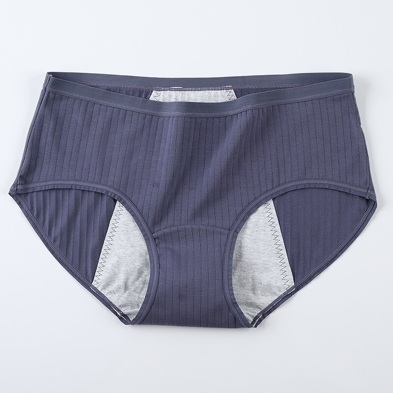 Plus size 4XL menstruatie Puur katoenen Slipje vrouwen Naadloze Slipje vrouwen herfst lingerie spoorloos Slipje 541 #: Sky Blue / 3XL 65-80kg