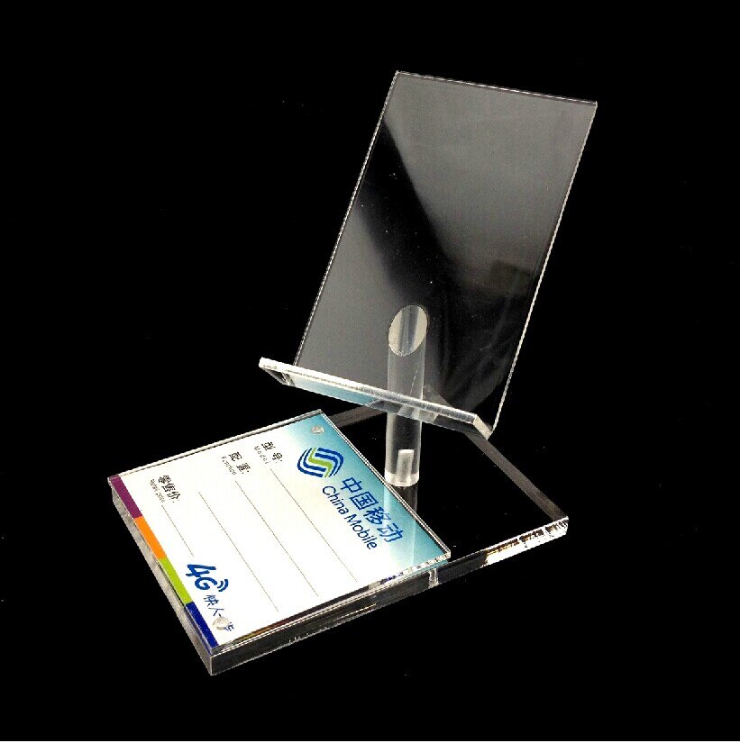 5pcs Acrylic mobile cell phone display stand phone bracket jewelry counter combination tray Digital product holder rack: Style 2