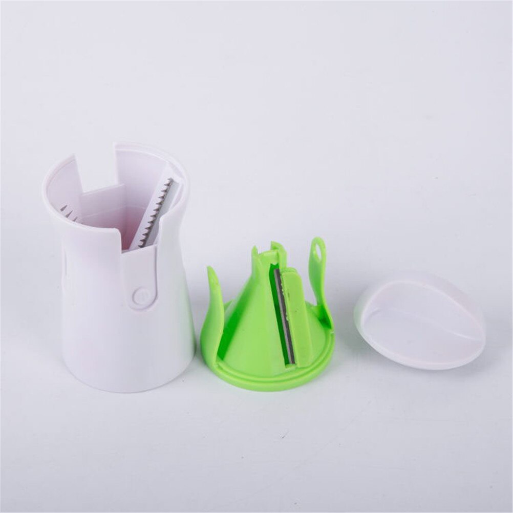 1pc Practical Kitchen Handheld Vegetable Cooking Spiralizer Slicer Tools Plastic + Metal Spiral Cutter 14*7cm